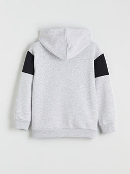 Kap??onlu PlayStation Bask?l? Erkek ?ocuk Sweatshirt