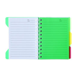 Блокнот на гребне А6, 100 листов, линия, обложка пластик, с разделителями, NEW, МИКС - Calligrata фото 7