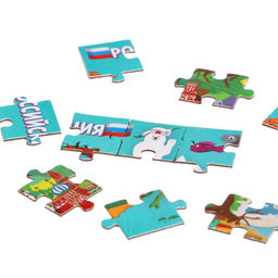 Пазл в металлическом шаре Моя Россия, 54 детали - Puzzle time фото 3