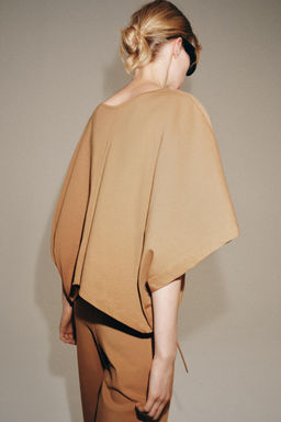 CAMISETA CAPA ALGOD?N / Camel medio - Zara фото 3