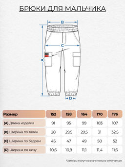 Брюки для мальчика 124 Черный* 895 Be Friends фото 2