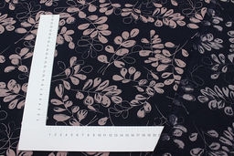 Штапель Премиум Дыхание осени цв.чернильный/розово-сиреневый, ш.1.45м, вискоза-100%, 120гр/м.кв - Купава фото 5