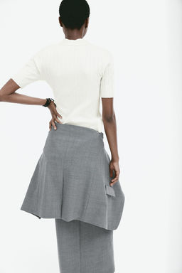 Top en punto de canale con cuello camisero - H&m фото 3