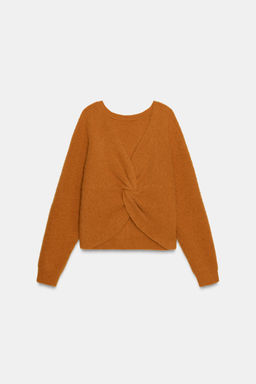 KNIT JUMPER WITH KNOTTED BACK - Zara фото 5