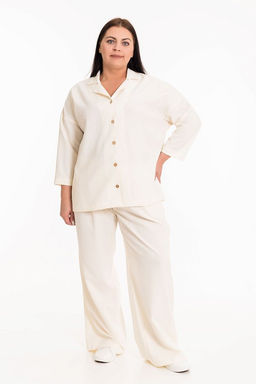 Рубашка М325003б экрю - Елена фото 4