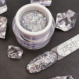 DIAMOND GEL Almaz гель для дизайна с глиттером NEW