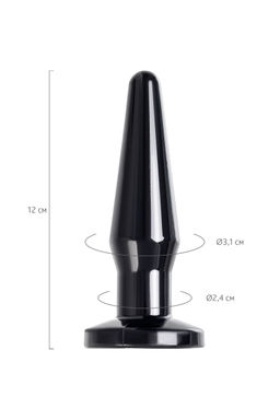 Анальная втулка TOYFA POPO Pleasure Gemini , TPE, черная, 12,1 см