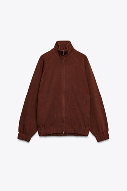 SOFT ZIP-UP SWEATSHIRT - Zara фото 5