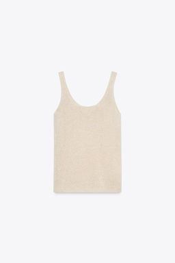 LINEN BLEND KNIT TOP - Zara фото 26