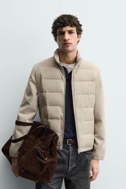 CAZADORA COMBINADO ACOLCHADO / Beige - Zara фото 2