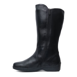 5B1371 Женские сапоги на танкетке нат.кожа нат.мех+шерсть ТЭП - Юничел фото 3