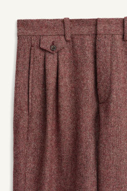 LIMITED EDITION HERRINGBONE WOOL TROUSERS - Zara фото 8
