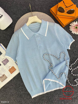 Футболка женская поло на пуговицах - Bruno фото 5