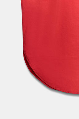 CAMISA FLUIDA MANGA CORTA / Rojo