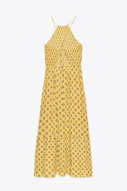 PRINTED MIDI DRESS - Zara фото 19