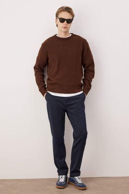 Lacivert Erkek Rahat Kesim Kumas Pantolon TMNAW26PL00025 - Trendyolmilla фото 2