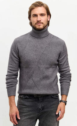 Водолазка F421-1528 grey melange - Fine joyce фото 9