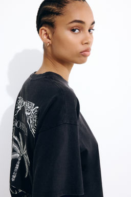 Camiseta oversize estampada - H&m фото 9