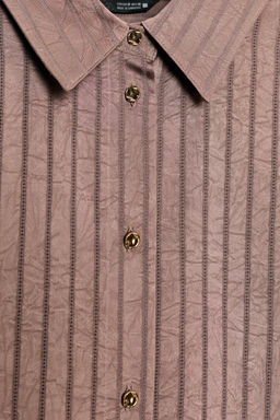 STRIPED SATIN SHIRT - Zara фото 9