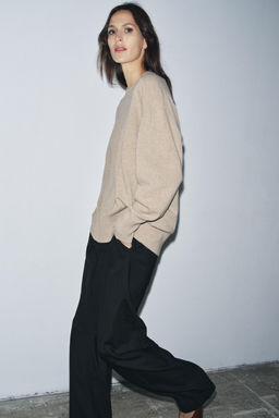 100% WOOL OVERSIZE JUMPER - Zara фото 5