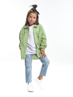 Рубашка one size для девочки UD 7997 фисташка - Mini maxi фото 15