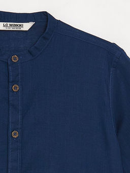 Hakim Yaka Basic K?sa Kollu Erkek ?ocuk G?mlek