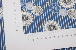 Бязь Абстрактные одуванчики цв.синий, ш.1.5м, хлопок-100%, 120гр/м.кв - Купава фото 7