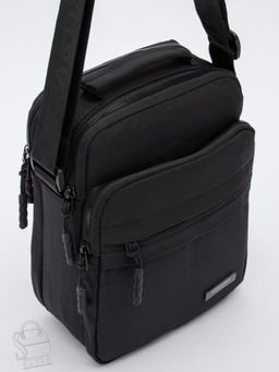 Сумка мужская кожаная 18044 black Aotian в Новосибирске