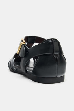 ZAPATO CANGREJERA TIRAS / Negro - Zara фото 5