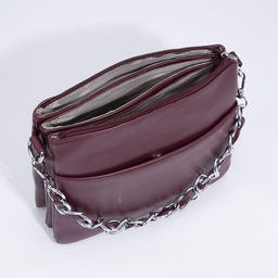 Сумка кросс-боди на молнии, цвет бордовый - Simaland фото 7