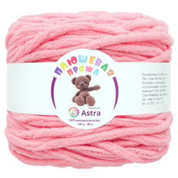 Плюшевая пряжа "Astra Premium"ТМ 100%микрополиэстер 2х100гр/80м