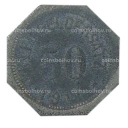 Монета 50 пфеннигов 1917 года Германия Нотгельд  Aйслибен