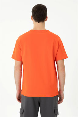 Мужская оранжевая футболка Comfort с круглым вырезом Неожиданная скидка в корзине - U.s. polo assn фото 5