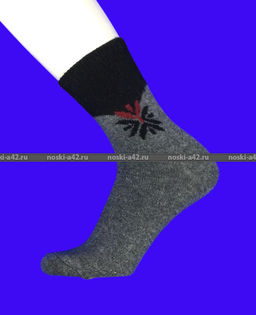 Цена за 12 пар. Термоноски женские кашемир Снежинка 37-41 (фактически 37-41) - For you фото 3