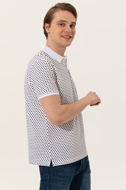 U. S. Polo Assn Мужская темно-синяя футболка с воротником-поло - U.s. polo assn фото 3