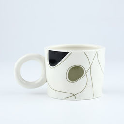 Кружка керамическая Геометрик, 400 мл