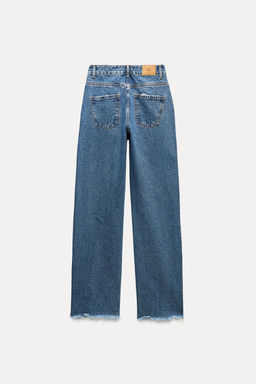 Z1975 MID-WAIST STRAIGHT CUT OUT JEANS - Zara фото 8
