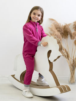 Комбинезон детский флисовый фуксия