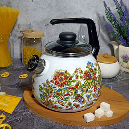Чайник для плиты 3,0л 1Rc12 Imperio белоснежный. со свистком. - Стальэмаль фото 3