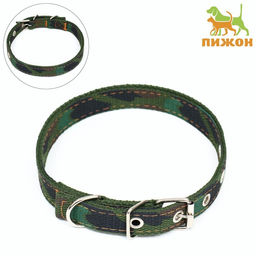 Ошейник брезентовый двухслойный Камуфляж, 52 х 2 см