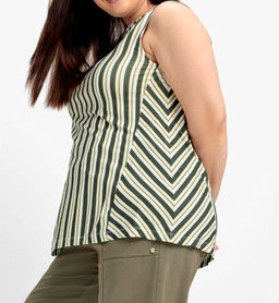 Топ, хаки - Sheego фото 5