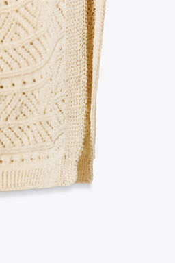 POINTELLE KNIT MAXI DRESS - Zara фото 9
