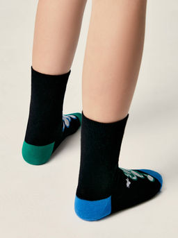 Цена за 2 пары CONTE-KIDS ВЕСЕЛЫЕ НОЖКИ черный