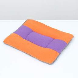 Матрас для животных, двухсторонний, 35 х 30 см, оранжевый/сиреневый - Пижон фото 3