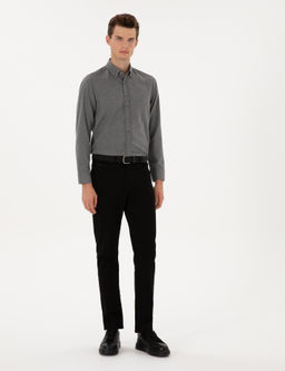 Siyah Straight Fit Jean Pantolon