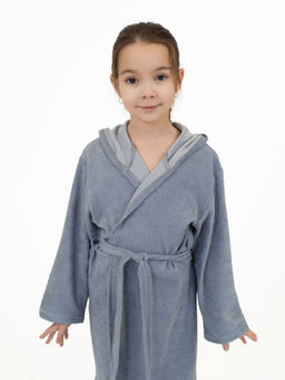 Халат детский серый