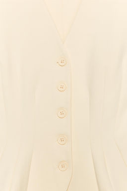 CHALECO INTERLOCK BOTONES / Amarillo - Zara фото 8