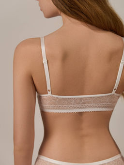 CONTE LACE TWIST LBE 1987 Бюстье с треугольными чашками из фактурного кружева tofu - Conte elegant фото 2