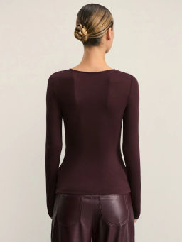 Лонгслив с декоративным узлом / Zarina  фото 5