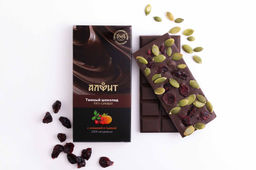 Темный шоколад с тыквой и клюквой без сахара Алфит 4939